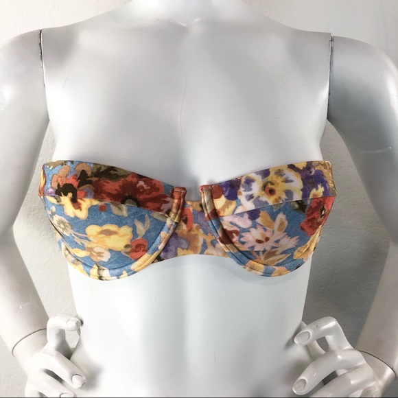 Chelsea & Violet | Floral Strapless Bikini - Picture 7 of 9